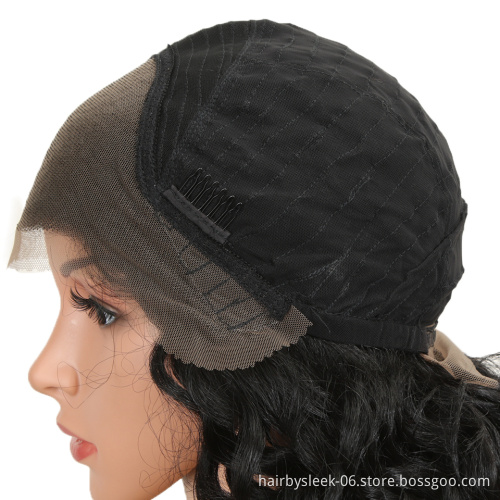 Rebecca fashion Kinky Curly Black Color Free Parting 13*4 Lace Front Wigs Heat Resistant Synthetic Hair Wigs For Black Women